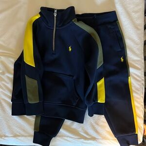 3T- Polo Ralph Lauren 3/4 zipper track suit
